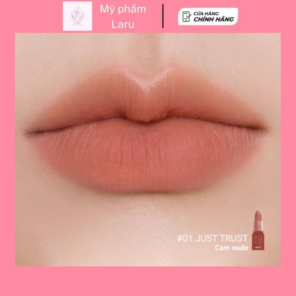 Son thỏi lì màu cam nude