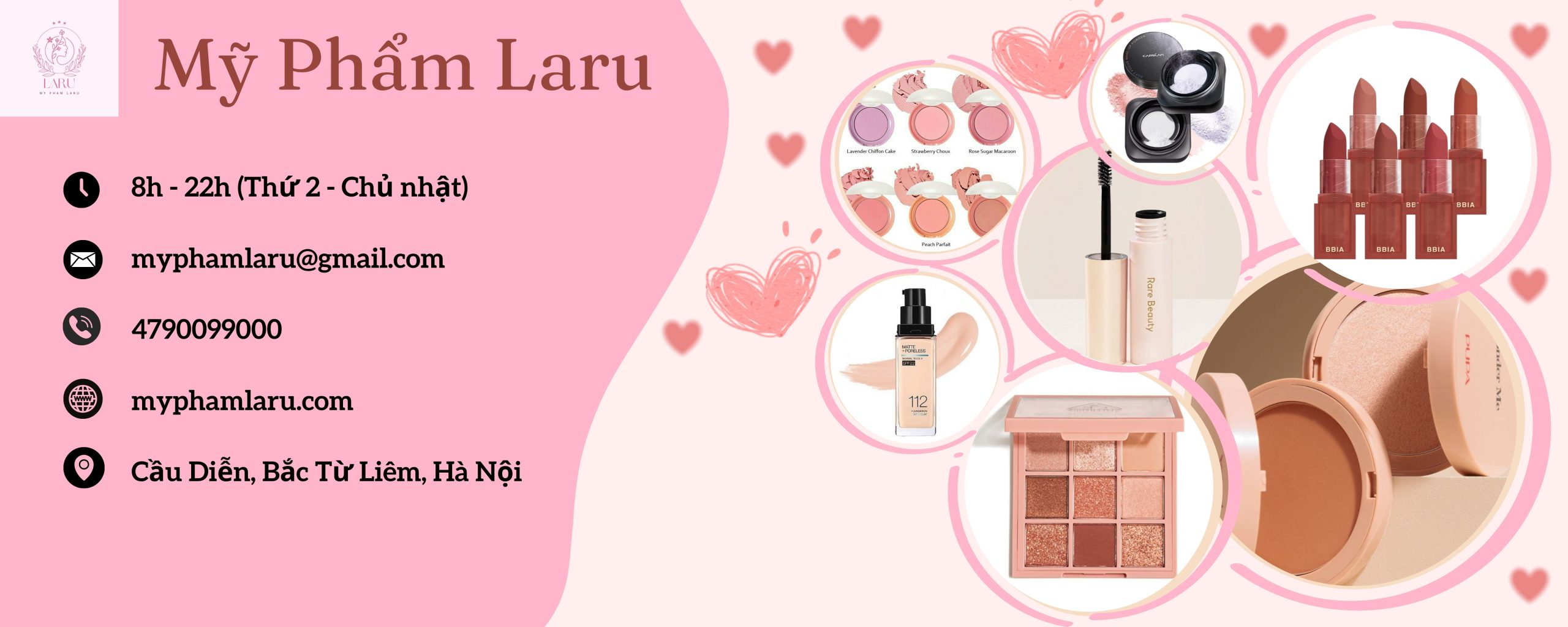 Banner mỹ phẩm Laru