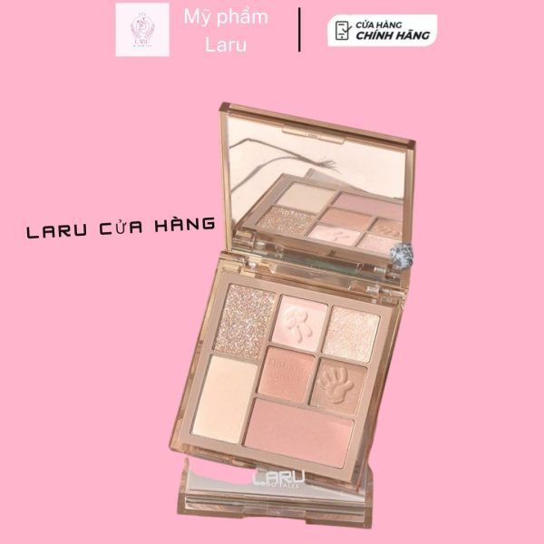 Bảng Phấn Mắt LARU 7 ô (GT628) Makeup Nhẹ Nhàng Dành cho người tập makeup TRANG ĐIỂM - Hình ảnh 3