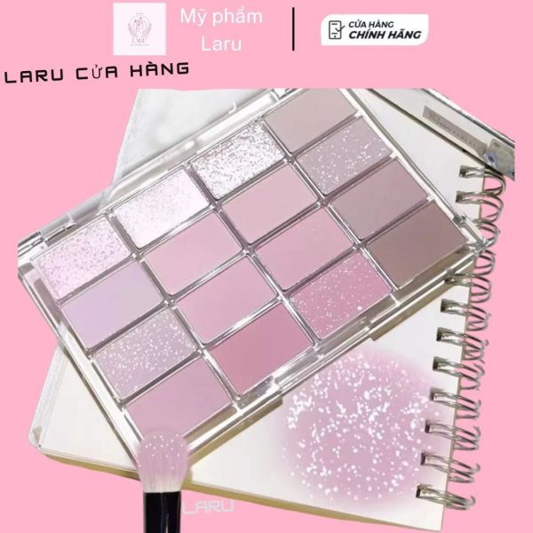 Bảng Phấn Mắt 16 Màu Lấp Lánh Bảng Mắt Makeup Sáng Bóng Phấn Mắt Trang Điểm LARU